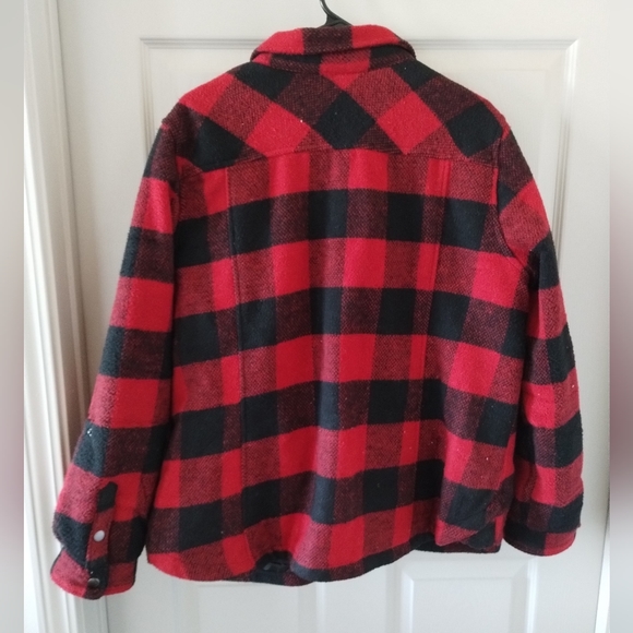 Coffeeshop Plaid Shacket Size XL NWOT - Picture 7 of 8